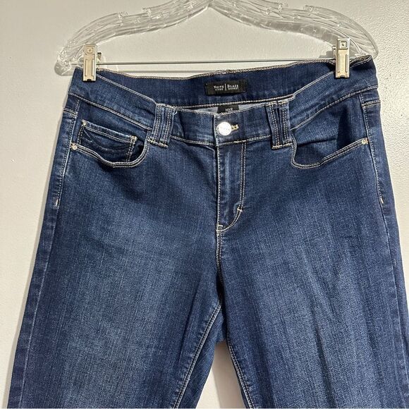 White House Black Market Jeans Crop Blanc Women's Size 10 - Picture 2 of 9